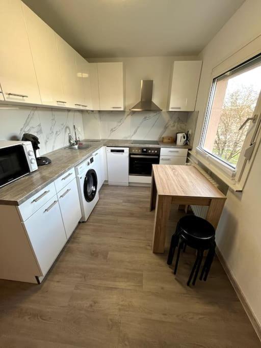 Familienwohnung Naehe Europapark, Messe, Gifiz See Offenburg Buitenkant foto